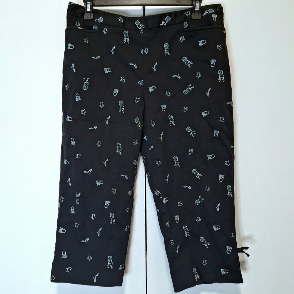 Ann Taylor LOFT Heels Bags Chair Pattern Capri Pants 10P